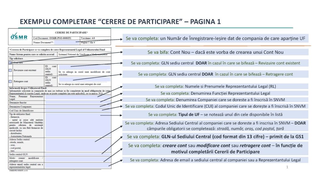 EXEMPLU COMPLETARE “CERERE DE PARTICIPARE” PAGINA 1