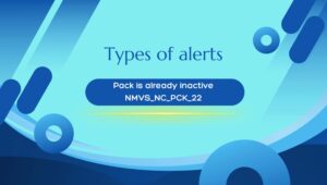 Types of alerts pack already inactive